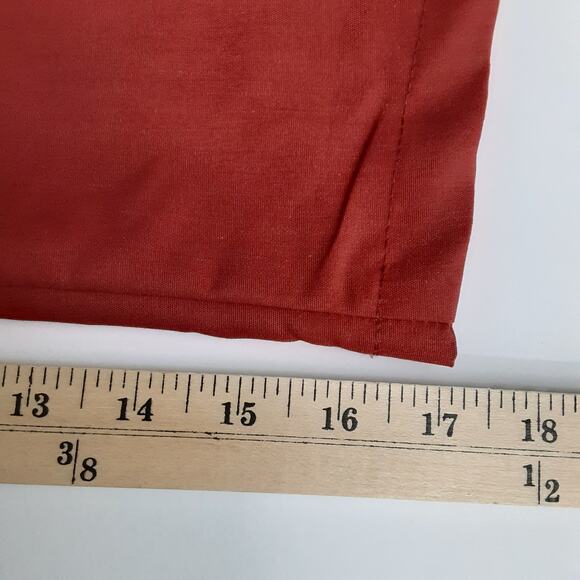 Vintage 1960s DuPont Rain or Shine Raincoat Rust Red Rain Slicker Chore Jacket - Picture 15 of 15